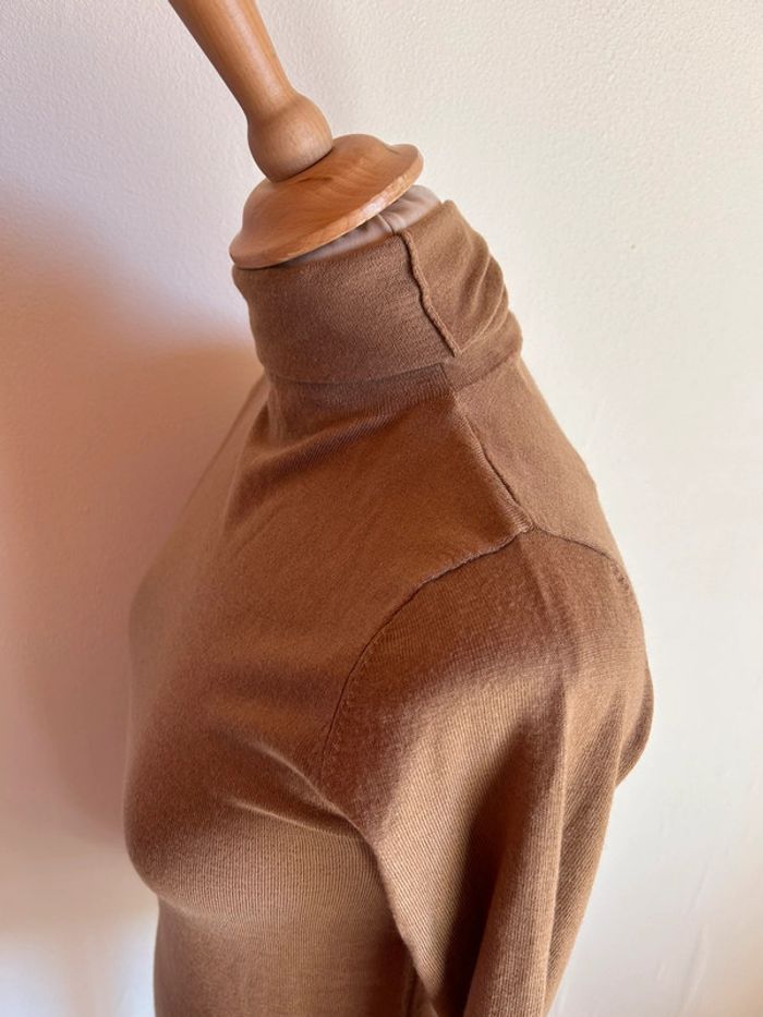 Pull col roulé, marron/camel, Zara - photo numéro 7
