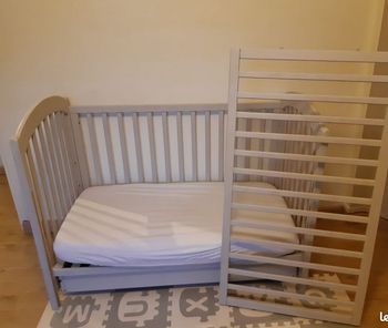 Lit bébé avec matelas bamboo 60x120cm