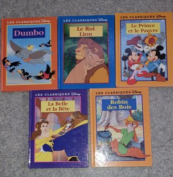 Lot 5 livres disney