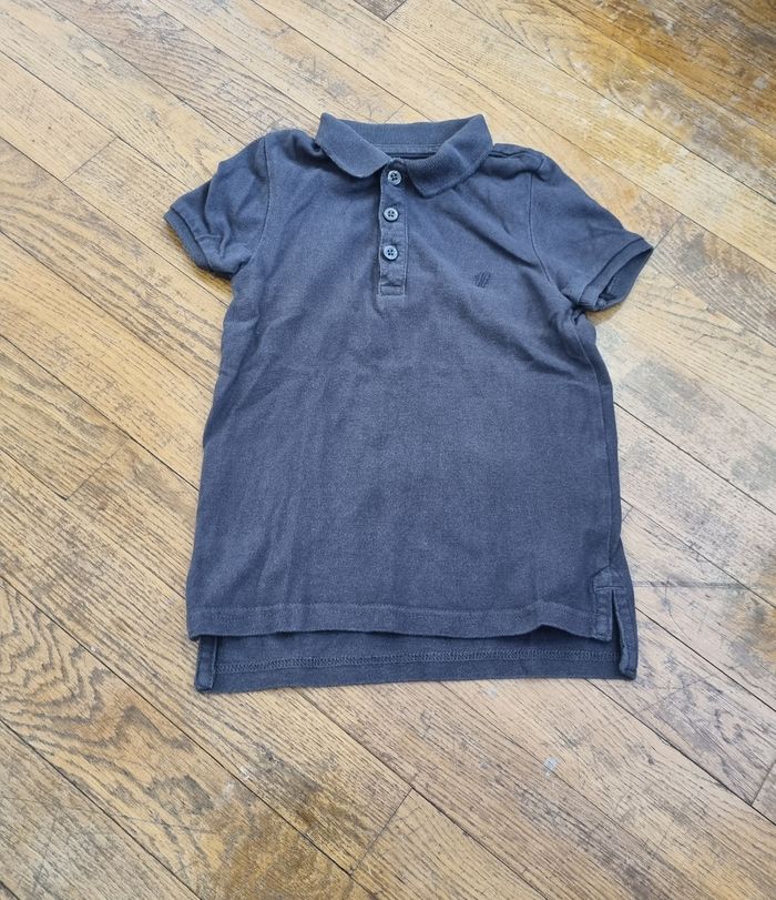 polo manche courte noir kiabi taille 4 ans