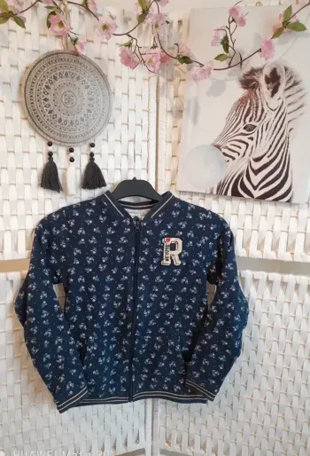 💕Jolie veste molleton style bomber verbaudet fille 12ans 💕