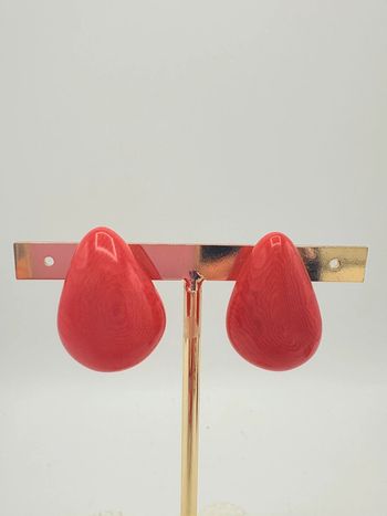 Boucles d’oreilles clips goutte vintage