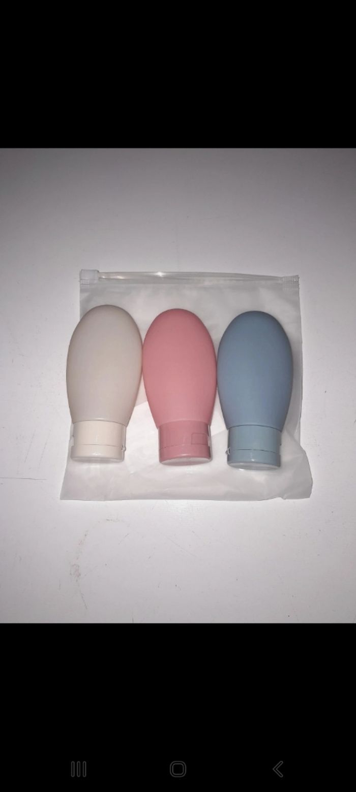 Lot de 3 flacons de voyage