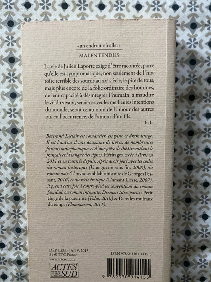 Malentendus de Bertrand Leclair - photo numéro 2