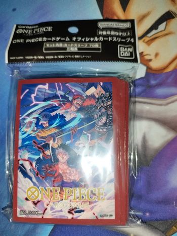 Official Sleeves Bandai Japan One Piece Luffy Law Kid Card Game carte protection