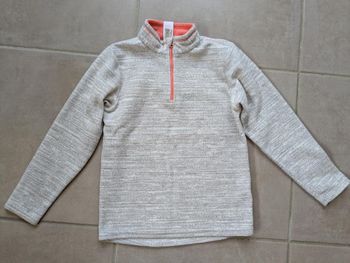 Pull polaire gris fille Quechua decathlon 8 ans