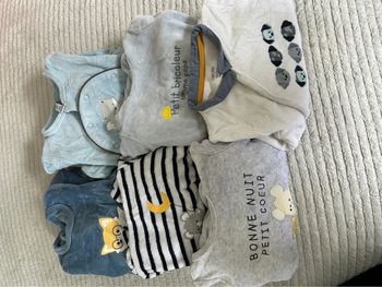 Lot pyjamas velours