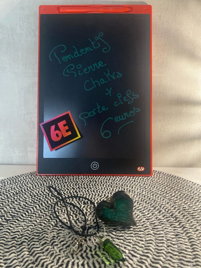 Pendentif pierre chakra +porte clefs - photo numéro 2
