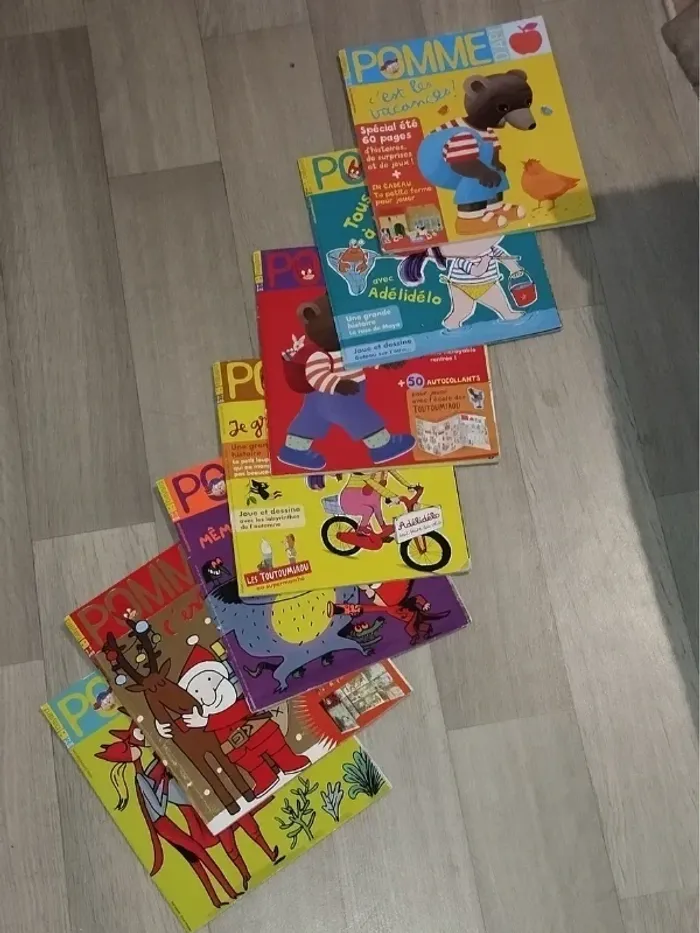 Lot de 7 magazines Pomme d’Api année 2017-18 L015 - photo numéro 3