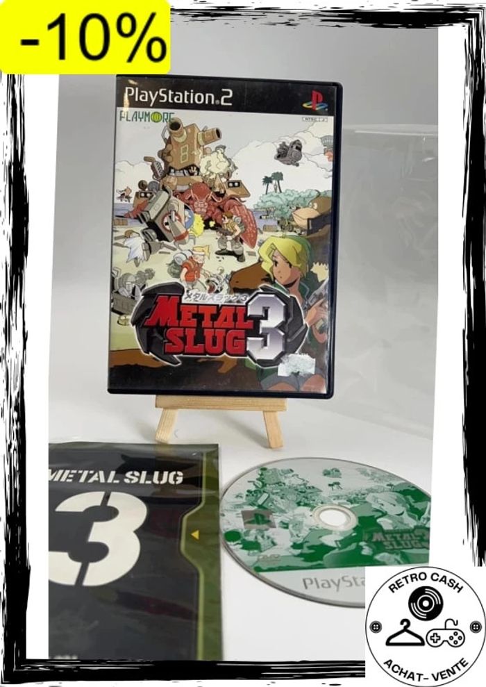 Metal Slug 3 - Sony Playstation 2 PS2 - Complet version jap