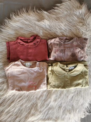 4 t-shirts manches longues