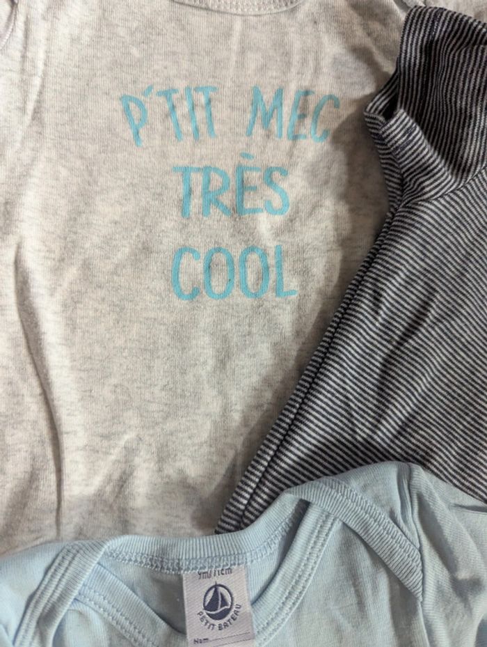 Lot de 3 bodies taille 9 mois - photo numéro 3