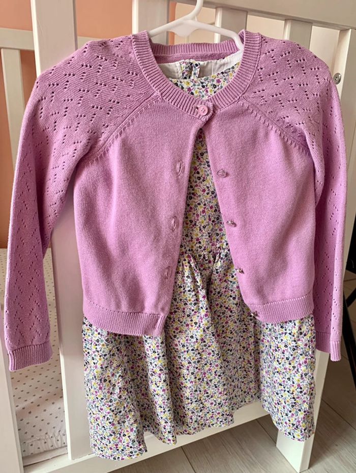 Ensemble robe + gilet 2 ans