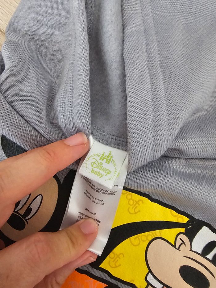 Ensemble survetement mickey disney 12 mois - photo numéro 2