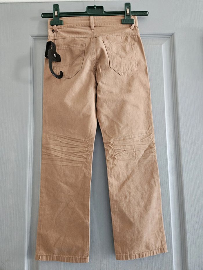 Pantalon chino régular unisexe - Taille 8 ans (125-131cm) - In Extenso (NEUF étiquetté) - Camel - photo numéro 3