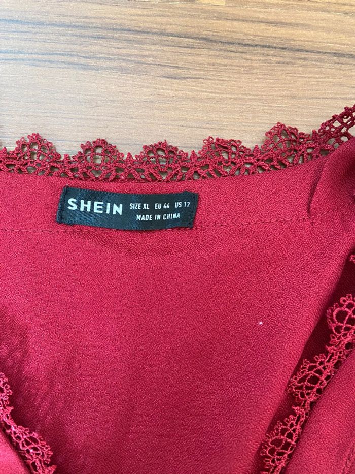 Blouse bordeaux femme - photo numéro 3