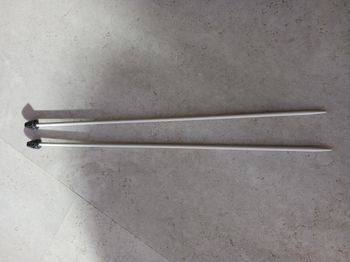 Aiguilles à tricoter n° 4 longueur 30 cm grise