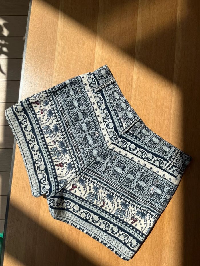 Short taille haute high waist chipie vintage ethnique culutre - photo numéro 8
