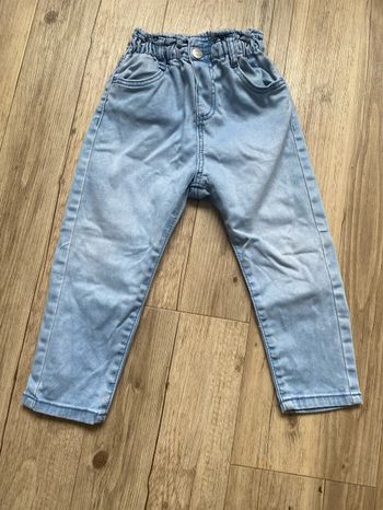 Pantalon jean à taille élastique 18/24 mois zara fille