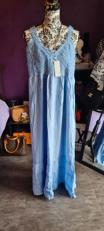 Robe longue été ciel