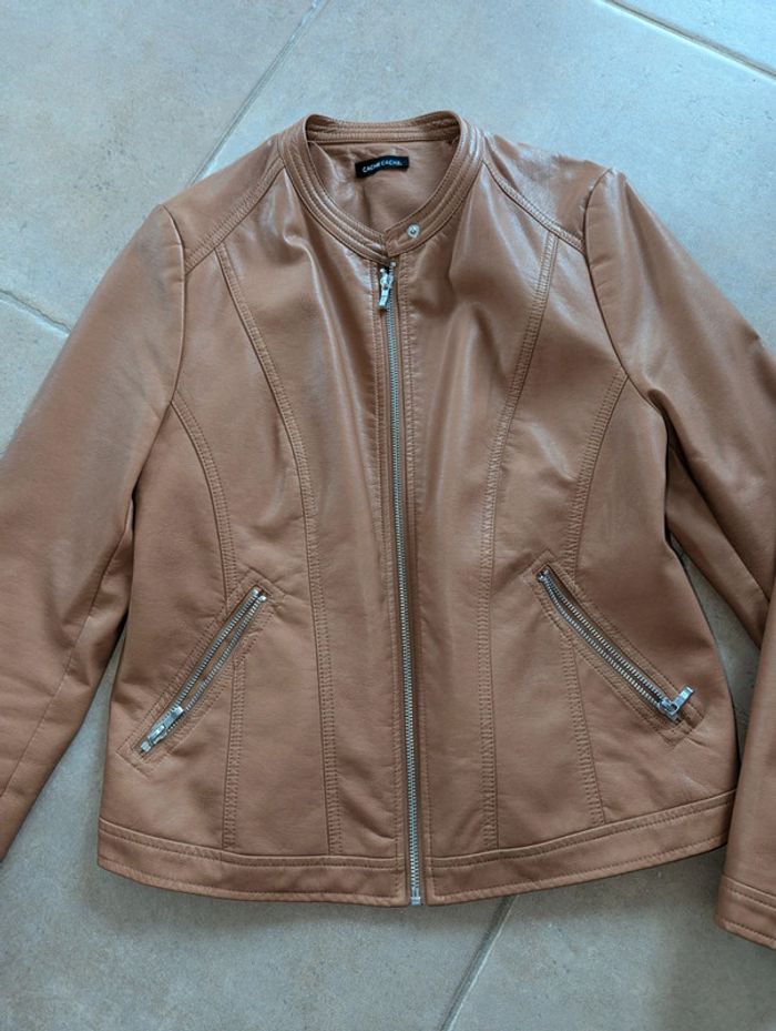 Veste droite marron - photo numéro 2