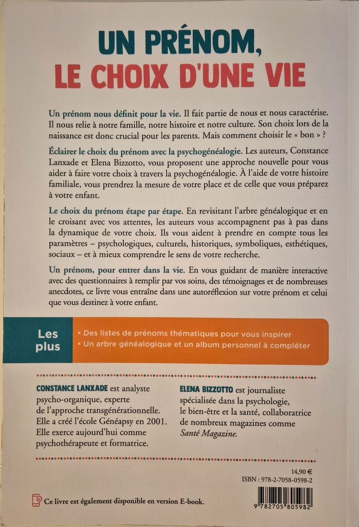 Livre un prénom le choix d'une vie - photo numéro 2