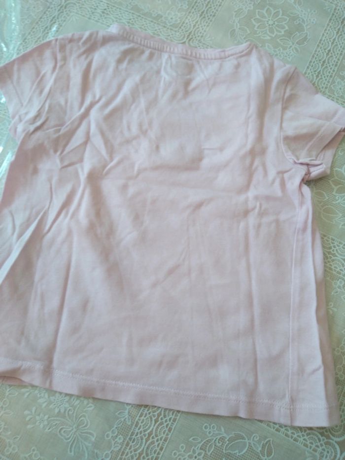 Tee-shirt rose clair Shine Bright 3 ans - photo numéro 5