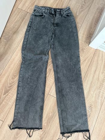 Jean large gris