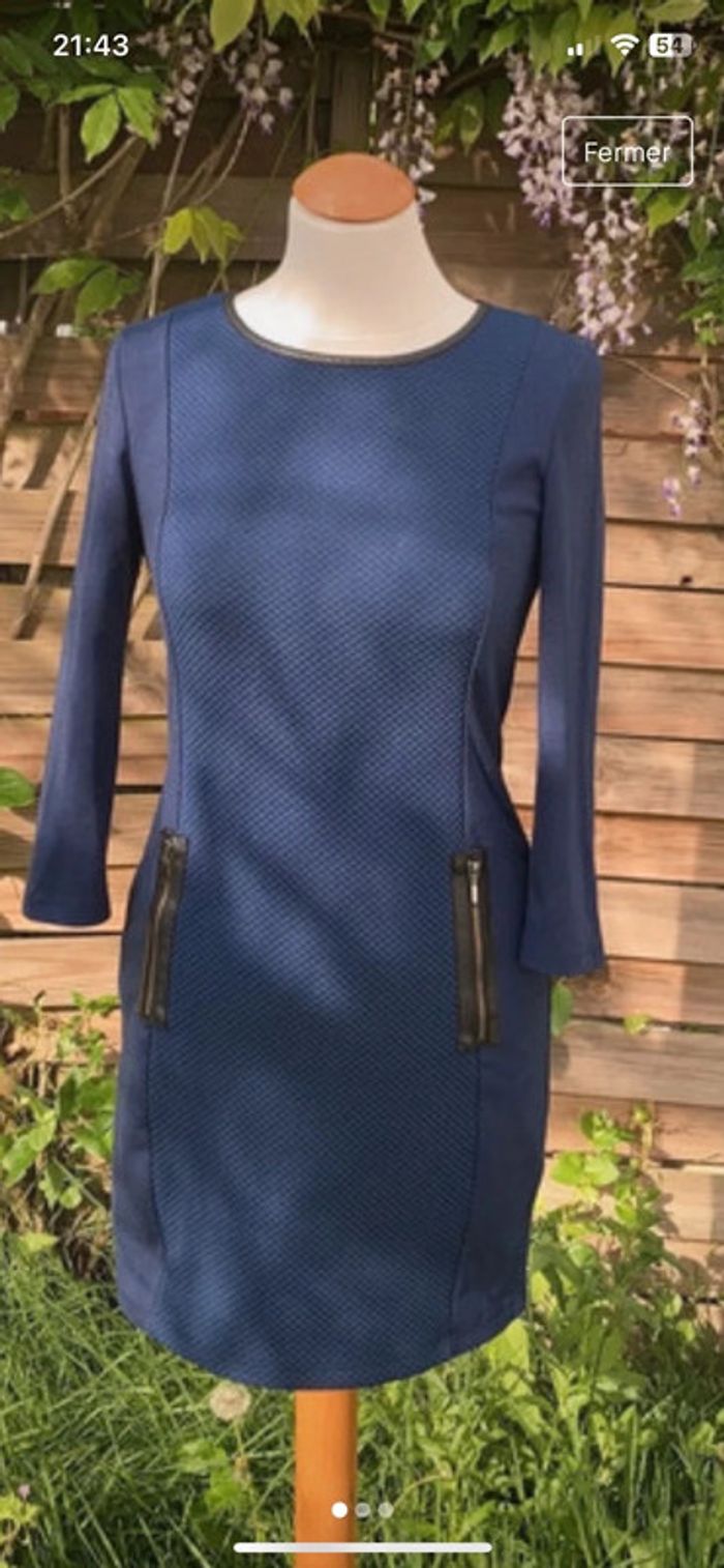 Robe chic Mim (bleu), S / 36 / 8 - photo numéro 4