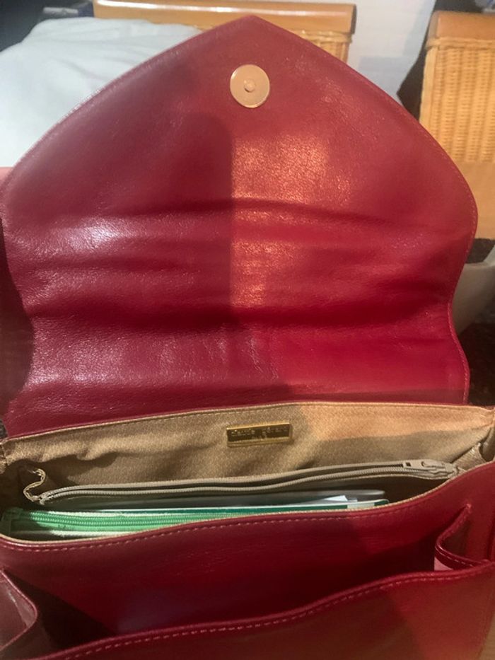 Magnifique sac en cuir Claude Gérard - photo numéro 6