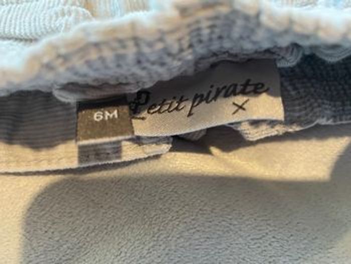 Lot 3 pantalons hiver doublé / velours 6 mois - photo numéro 7