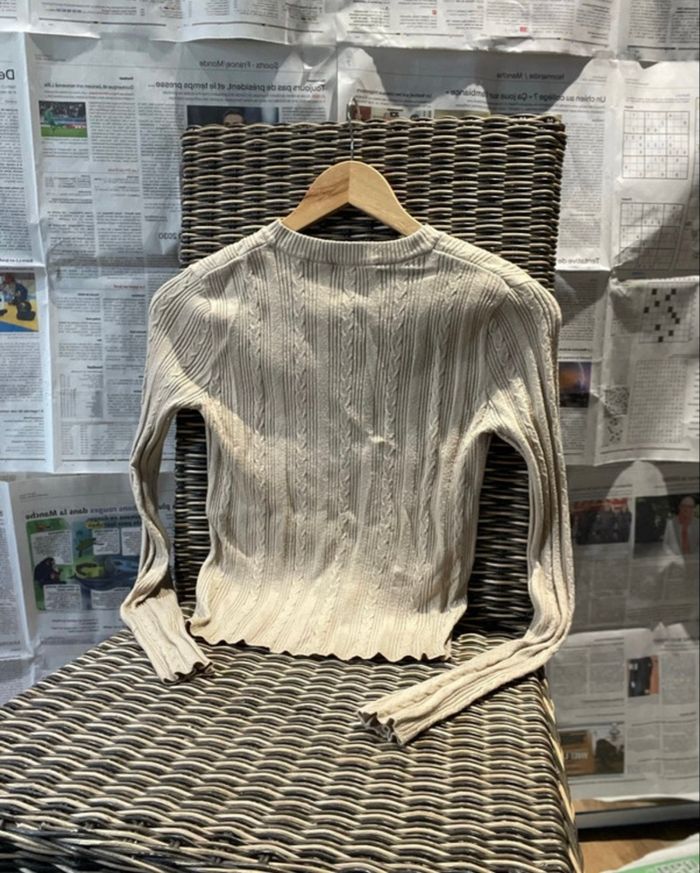 Pull beige - photo numéro 2