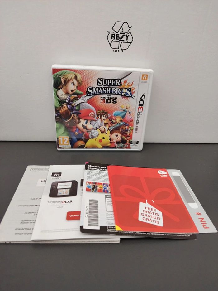 Boîtier super smash bros 3ds