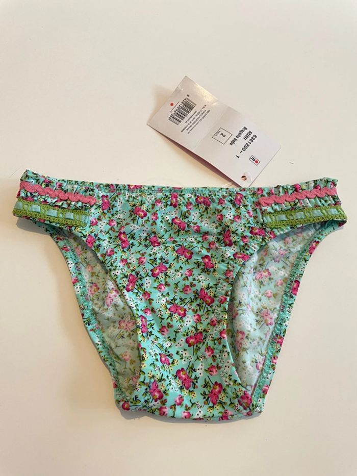 Culotté de maillot de bain taille 2 ans red point