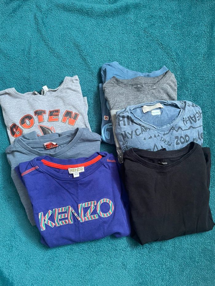Lot 7 t shirt manches longue garçon 6 ans