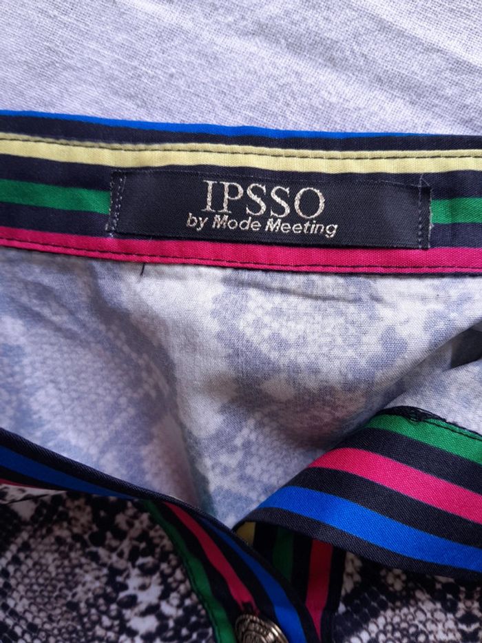 Robe mini été imprimée serpent Ipsso - photo numéro 3