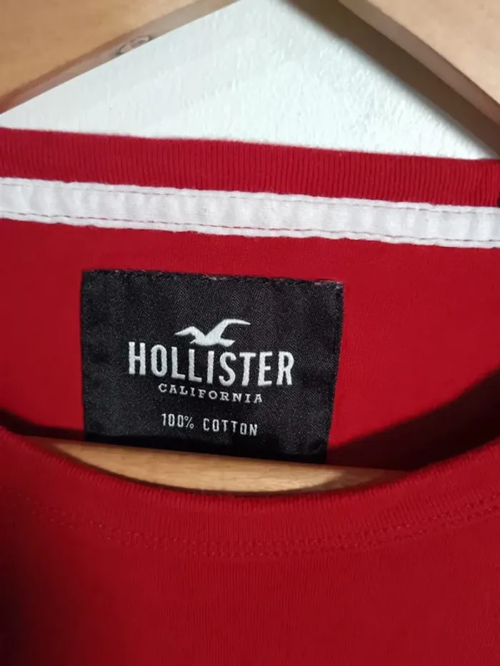 C10 t-shirt rouge Hollister S - photo numéro 3