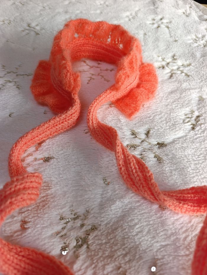 Foulard écharpe Col à volants corail ruffled collar - photo numéro 2