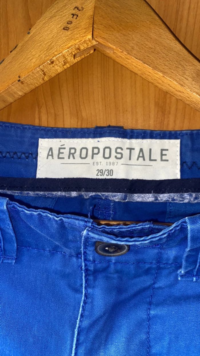 Pantalon chino bleu Aeropostale M - photo numéro 2