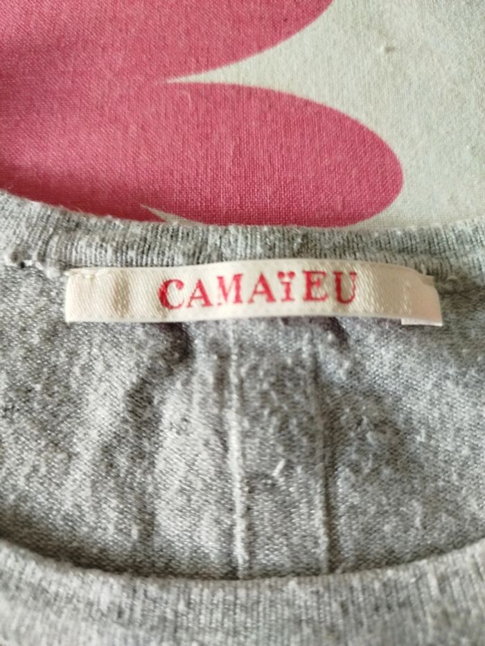 #pull#gris#Camaieu - photo numéro 4