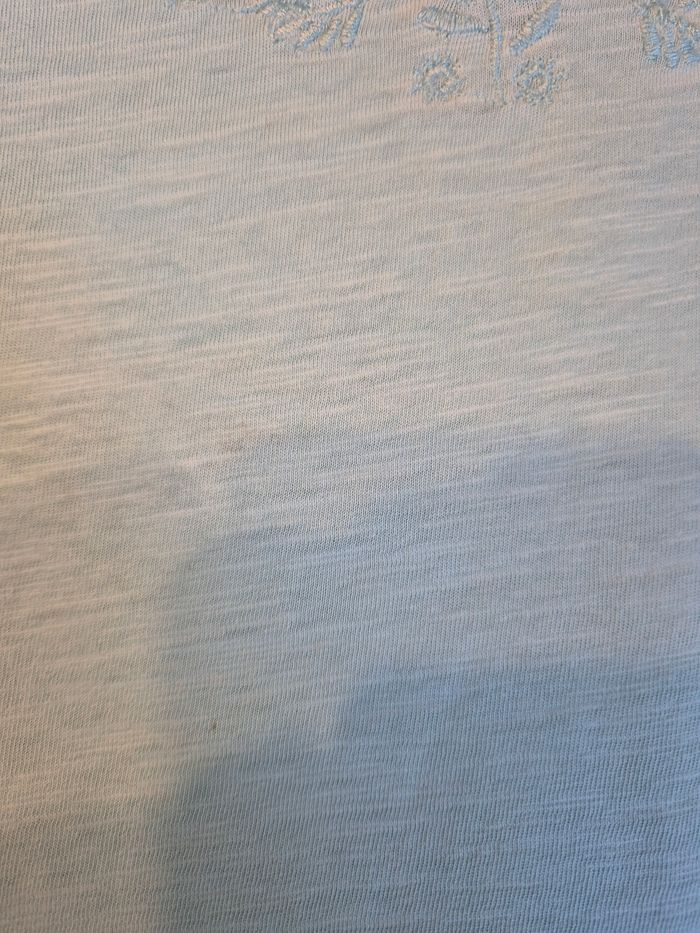 Tee-shirt Zara Babygirl t. 2/3 ans bleu clair - photo numéro 6