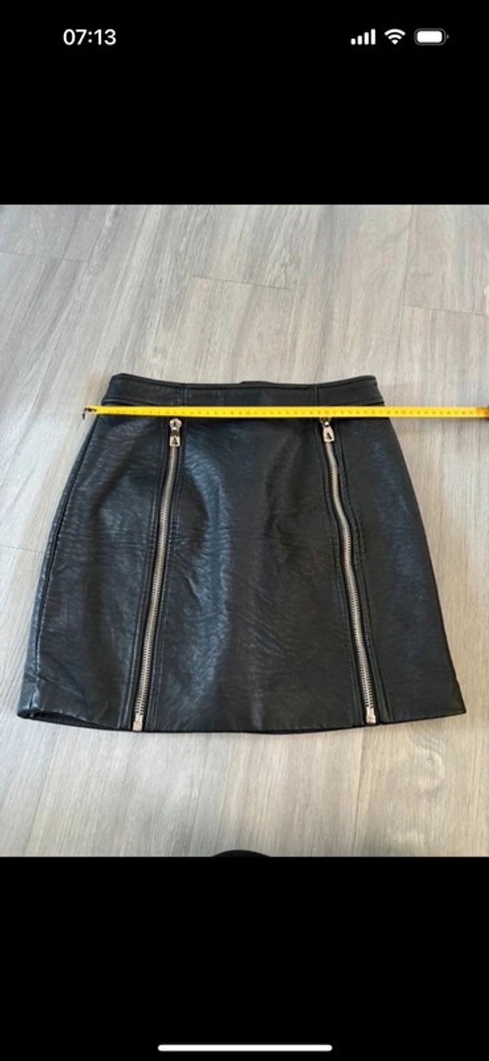 Jupe simili cuir eleven paris taille L - photo numéro 4