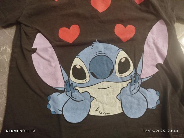 T-shirt haut manche courte stich fille 8 ans - photo numéro 3