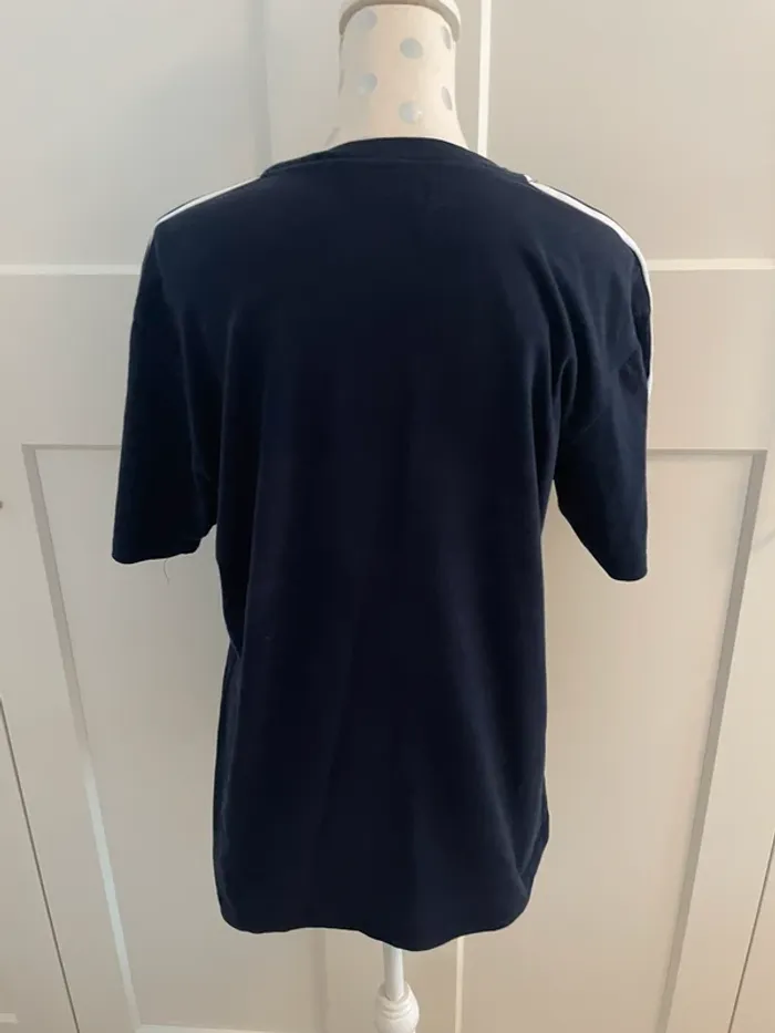 T-shirt homme Zara, Marine, blanc rouge, taille L - photo numéro 4