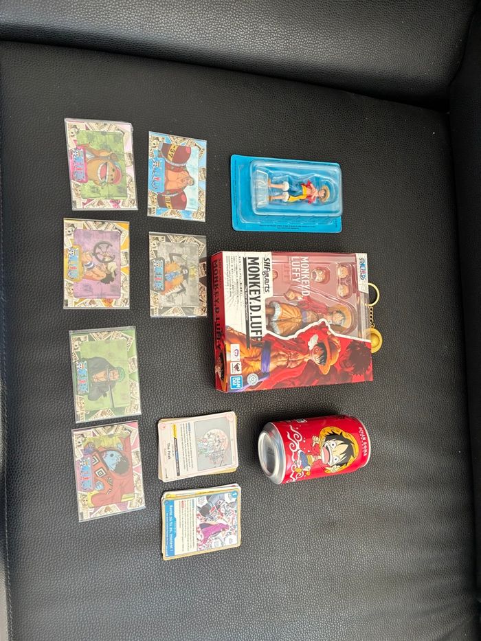 Lot one piece card game - figurines - luffy sh figuarts