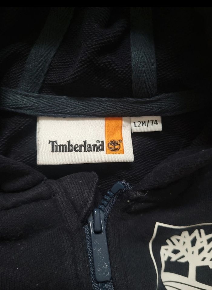Veste à capuche bleu foncé Timberland -
Taille 12 mois - photo numéro 3