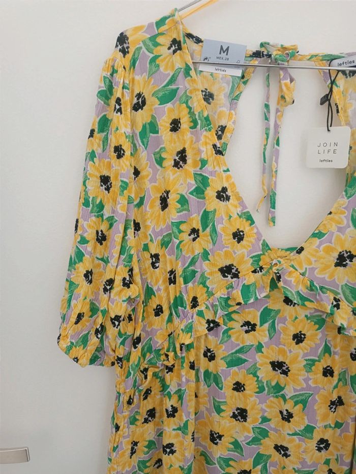 Robe fleurie tournesol Taille M Lefties Neuf avec étiquette