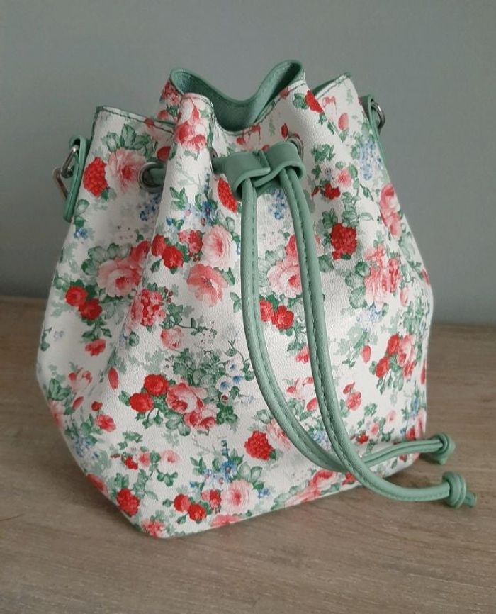 Sac bourse fleurie