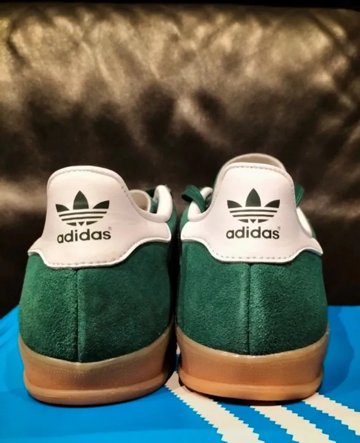Baskets Adidas Gazelle couleur vert sapin/ vert foncé - photo numéro 11