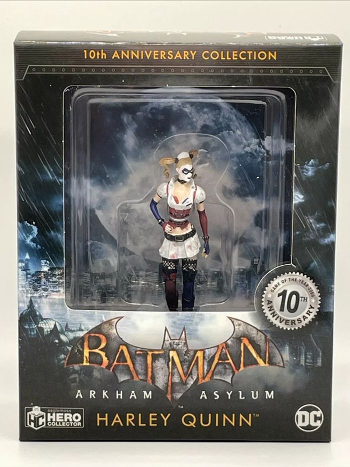 Figurine Harley Quinn Arkham Asylum 10e Anniversaire Eaglemoss Hero Collector
